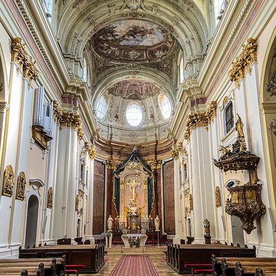 Basilika von den Sieben Schmerzen Mariens am 12. August 2021 in Sastin-Straze (Slowakei).