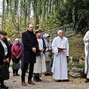 Sammeln am Kriegerdenkmal