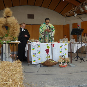 Pater Kuruvila und ev. Priester Andreas Hankemeier